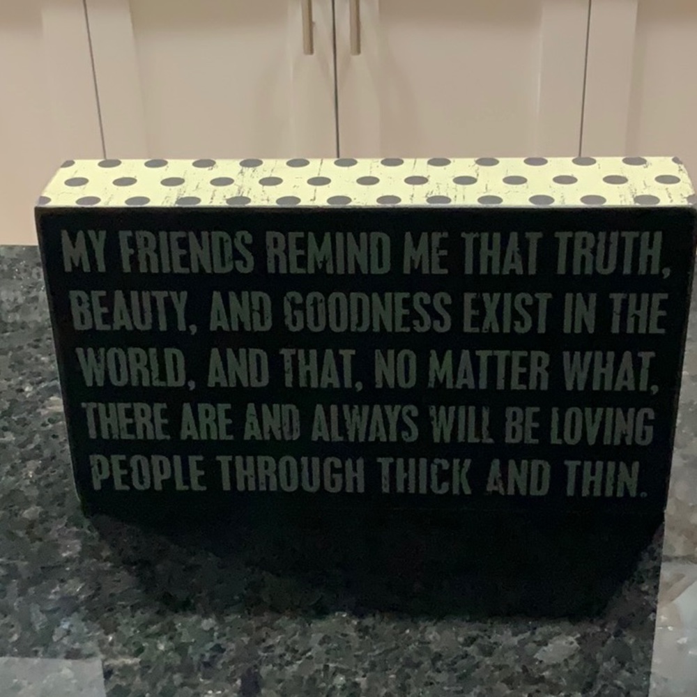 Friends sign by Primitives by Kathy